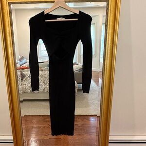 Abercrombie & Fitch Dark Ribbed Knit Top